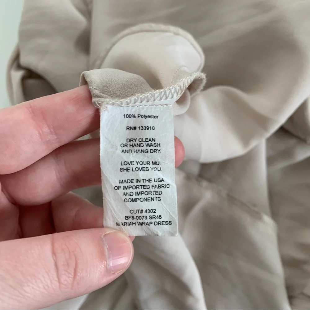 Show Me Your MuMu Mariah Wrap Mini Dress Show Me the Ring Crisp